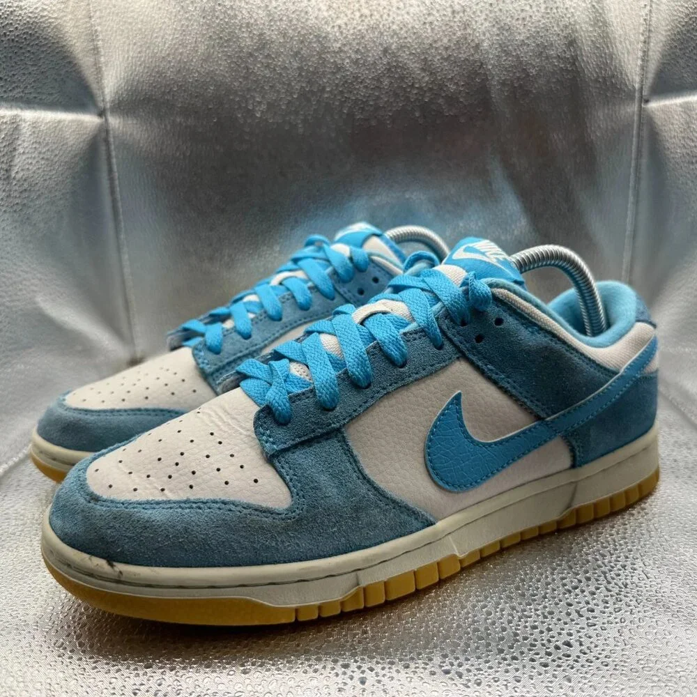Size 8 Nike Dunk SE Low Baltic Blue White Mens Lace‎ Up Sneaker Shoes HQ1519-031